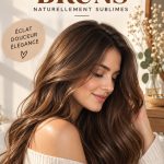 Un échantillon de différentes nuances de brun pour les cheveux, allant du châtain clair au brun chocolat foncé.