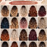 Modèle avec une coiffure ombré hair, mélange de teintes chatoyantes.
