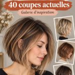 Carré plongeant moderne pour cheveux fins, coiffure chic et tendance