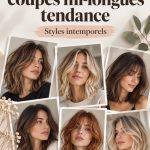 Une femme avec un bob mi-long élégant et ondulé