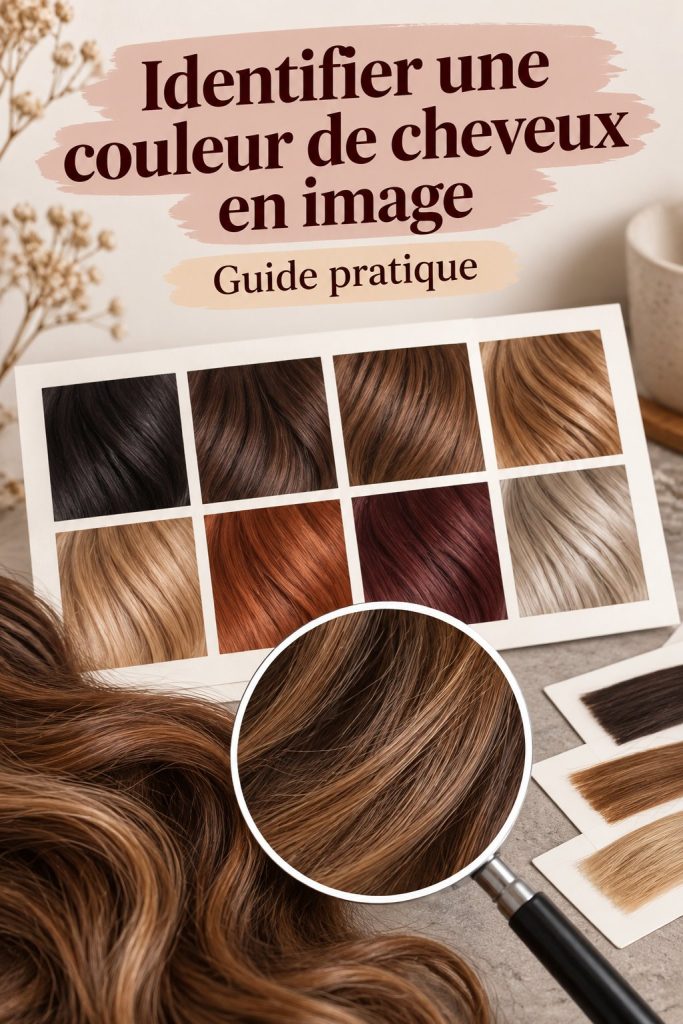 Femme avec des cheveux brillants, couleur caramel, mettant en valeur son teint chaud.