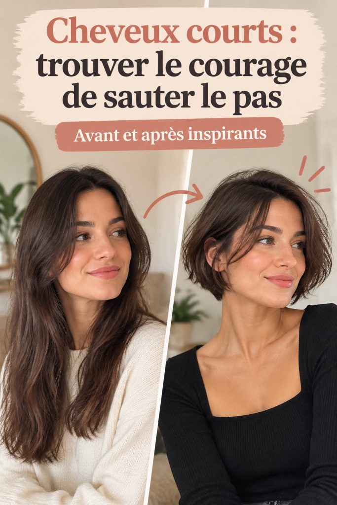 Femme avec une coupe courte stylée et moderne