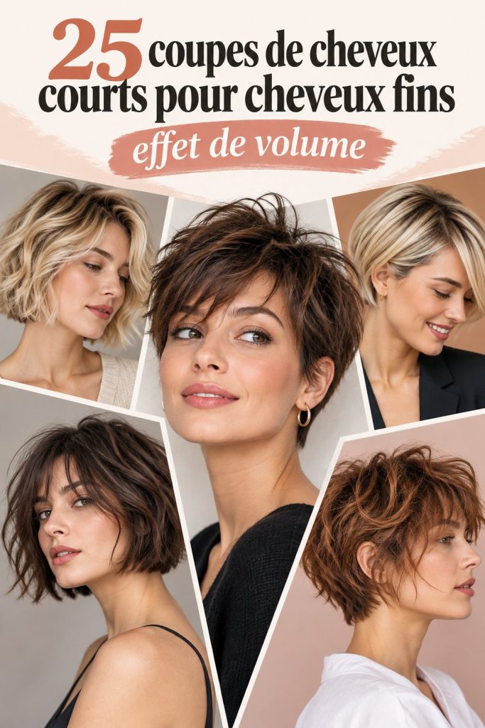 Coupes bob effilées pour cheveux fins qui ajoutent du volume.