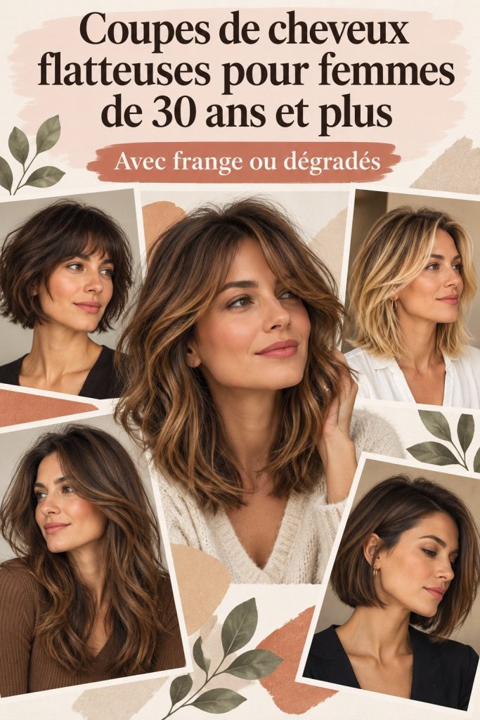 Femme de 30 ans avec une coupe de cheveux moderne et élégante