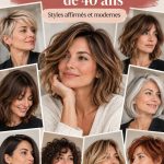 Femme avec une coupe de cheveux moderne et audacieuse, mettant en valeur son style matures.