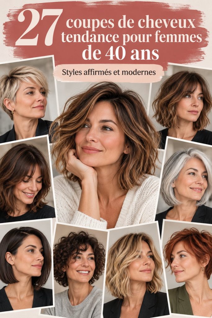 Femme avec une coupe de cheveux moderne et audacieuse, mettant en valeur son style matures.