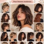 Femme avec une coiffure moderne dans les tendances capillaires de 2026.